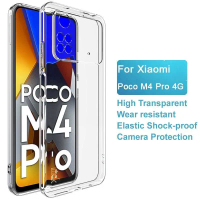 Imak Case Poco M4 Pro 4G Xiaomi Silikon Casing Clear TPU Bening