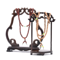 翡翠玉器手串展示架珠寶道具掛件玉墜古玩首飾佛珠擺件實木架