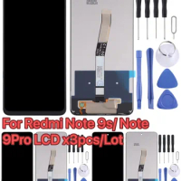 3piese/Lot Original For Xiaomi Redmi Note 9S LCD Touch Screen Digitizer Replacement Redmi Note9 Pro Display Glass Part