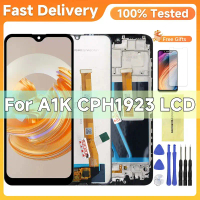 จอ LCD ขนาด 6.1 นิ้ว, สำหรับ OPPO A1k CPH1923, ตัวเลขหน้าจอสัมผัส, เข้ากันได้กับ Oppo Realme C2 RMX1