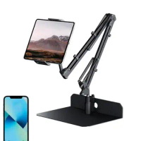 Cell Phone Bed Mount 360-Degree Adjustable Cell Phones Mount Clamp Cell Phone Stand Adjustable Cell Phone Mount Stand Phone