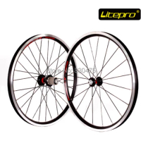 Litepro cump fun 20inch 406 wheel set folding bike V brake wheel set for sp8 vp18 74mm/130mm