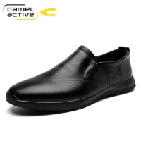 Autumn Mens Leather Loafers Gentleman Wedding Party Casual Slip On Formal Shoes Black Brown Monk Strap Men Dress Shoes