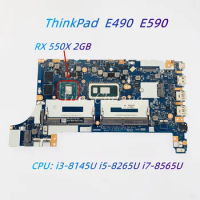 NM-B911 do laptopa Lenovo ThinkPad E490 E590 płyta główna z i3 i5 i7-8th CPU RX550X 2GB GPU DDR4 FE490/FE590/FE590/FE480