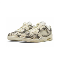 【NIKE 耐吉】W Air Jordan 5 Retro Low Expression 椰奶 塗鴉 DA8016-100
