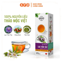 Trà thảo mộc LẠC TIÊN TÂY Vready, giúp ngủ ngon, sâu giấc, giảm căng thẳng, lo âu. Dạng túi lọc, hộp