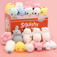 2021 Kids Squeeze Toys Cute Jumbo Mochi Cream Scented Squishy Mini Toy Slow Rising Strap Soft Phone Chain Strap Kids Gift