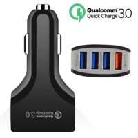 4 Port USB QC 3.0 Car Charger Fast Mobile Phone Charging For XIAOMI IPhone X Samsung S9 S8/S7 Edge HTC One A9 LG G5 Quick Charge