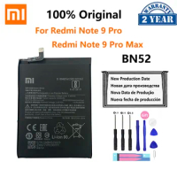 100% Original BN52 5020mAh Phone Battery For Xiaomi Redmi Note 9 Pro Note9 9Pro Max Phone Replacement Batteries Bateria