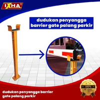 Dudukan penyangga barrier gate palang parkir