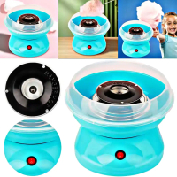 Mesin Gulali Mini Electric Cotton Candy Floss Maker Alat Pembuat Permen Gula Kapas 450W Listrik Hita
