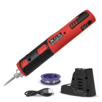 Electric Soldering Iron 1500mAh Rechargeable Soldering Tool Cordless Tin Welder Welding Machine USB Charging
