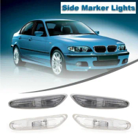 2x Side Marker Light Turn Indicator Lamp For BMW 3 Series E46 2000-2005 For 5 Series E60 E61 2003-2010 For X3 E83 04-10