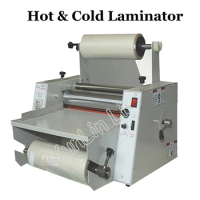 DC-380 Paper laminating machine cool and hot laminating machine, hot laminator cold roll laminator 220V/110V