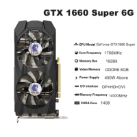 GTX 1660 Super 6GB GTX 1660 Ti 6GB Graphics Card GDDR6 192bit Gaming Video Card For NVIDIA GeForce DP HD DVI ETH Mining GPU Used