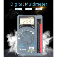 Voltmeter digital XB866 dengan paparan LCD dan julat automatik untuk peranti mini