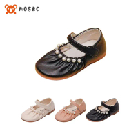 MOSBO Sepatu Flat Anak Anak-anak Sepatu Kulit Anak-anak Flat Shoes