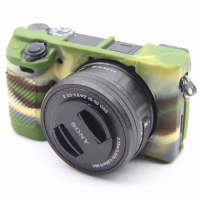 Soft Silicone Bag Camera Protective Body Cover Case for Sony Alpha A6000 16-50mm lens Camera case