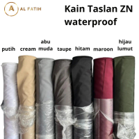 Kain Polos kain Taslan ZN waterproof daun talas 40-50% & Windproof lokal 90cm x 150cm bisa disublim 