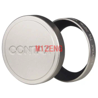 contax tvs metal Lens Hood cover protector with front lens cap for contax TVS series camera lens