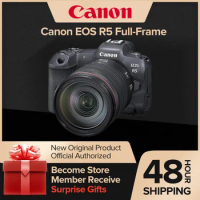 Canon EOS R5 Full-Frame Mirrorless Digital Professional Flagship 45MP Movie Camera 8K RAW Video Capture VLOG Body Or With Lens