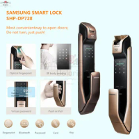 Samsung Smart Digital Fingerprint Lock SHP-DP728 Home Automatic Push Pull Handle Anti-theft Door Electronic Password Doorlock