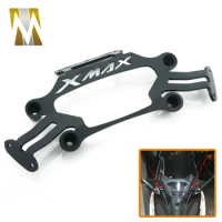 For Yamaha XMAX 250 300 Front Stand Holder Mobile Phone Bracket Xmax 300 400 2017-2022 Motorcycle GPS Rearview Mirror Bracket