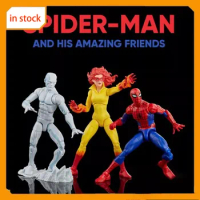 In Stock Ml Legends Anime Spiderman Friends Iceman Starfire Set 6 Inch Action Figure Toys Hobbies Model Decoration Gift