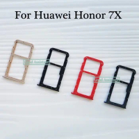 For Huawei Honor 7X / For Changwan 7X / For Huawei Mate SE Sim Tray Micro SD Card Holder Slot Parts Sim Card Adapter