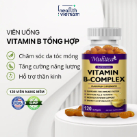 Viên uống tổng hợp vitamin B complex Mulittea vitamin B9, vitamin B12, B1, B7 Biotin VFA phê chuẩn