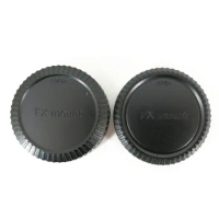 Rear Lens Cap Cover + Camera Front Body Cap for Fujifilm XS20 XS10 XT5 XT4 XT3 XT30 XT20 XE4 XE3 XH1 XH2S XA20 XA7 XPRO3 XPRO2