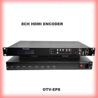 Digital TV and Radio Broadcasting Equipment encoder 8 channels MPEG 4 AVC/H.264 HD IP encoder
