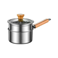 Premium 316 Stainless Steel Soup Pot with Steamer Insert for Baby Foods Heavy-Duty Stock Pot with 316 Stainless Steel