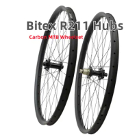 29er Asymmetric Carbon Wheelset Tubeless MTB 29 Bicycle Rims Disc Brake Carbon Wheel Boost 110x15 148x12 Mountain Bike Wheels