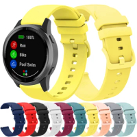 18mm 20mm 22mm Silicone Strap For Garmin Vivoactive 3 4 4s Band Watch Venu for Samsung Active Huawei watch GT 2 46mm Amazfit GTR