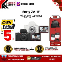 SONY ZV-1F / SONY ZV 1F / SONY ZV1F Digital Compact Kamera Vlog 4k ZV-1F+ GP-VPT3 White