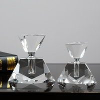 歐式水晶玻璃香水瓶擺件 輕奢樣板房擺件酒柜梳妝臺裝飾品擺件