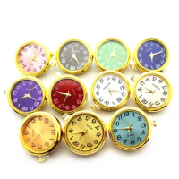 Newest 6pcs Mix 18mm Golden Silver Rose Gold Watch Snap Buttons Charms Fit Ginger Snap Bracelet Women Bangles Necklace Jewelry