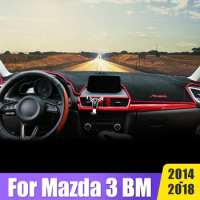 Car Accessories For Mazda 3 BM 2014 2015 2016 2017 2018 Axela Dashboard Cover Avoid Light Mats Non-Slip Instrument Panel Carpets