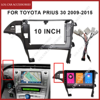 10 Inch For TOYOTA Prius 30 2009-2015 Car Radio Android Stereo MP5 GPS Player 2 Din Head Unit Panel Casing Frame Fascia Install