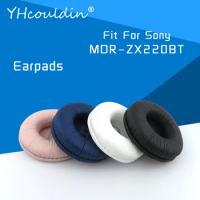 Earpads For Sony MDR-ZX220BT MDR ZX220BT Headphone Accessaries Replacement Ear Cushions Wrinkled Leather Material