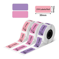 Phomemo 12x30mm Color Label Sticker For D30/D30S/Q30/Q31 Printer(3 Rolls)