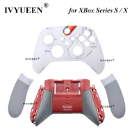 IVYUEEN for XBox Series X S Core Controller Star Replacement Housing Shell Case Front Faceplate Handle Grip Back Cover Repair