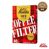 Kalita 102系列 無漂白盒裝濾紙 40入 2-4人份 梯形濾杯適用 #13143