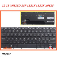 Laptop English Russian Keyboard For Dell XPS 12 13 XPS13D 13R L321X L322X XPS13 Notebook Replacement layout Keyboard