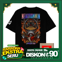 (Gratis Stiker) Ngab Kaos Baju Distro Sablon Reflective Rainbow Nekoronnin NB060 Unisex Pria Wanita 