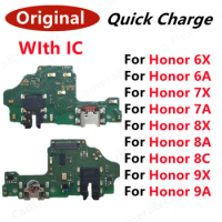 Original USB Connector Charger Charging Port For Huawei Honor 6X 6A 7X 7A 7C 8X 8A 8C 9A 9X Pro Dock Charge Board Flex Cable