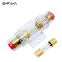 Car Audio Refit AGU Fuse Holder 20A 50A 60A 80A 100A 10x38mm Car Stereo Audio Circuit Breaker Inline Fuse for Cars Vehicle Auto