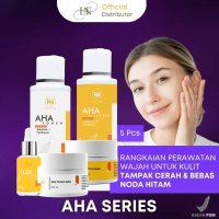 HN SKINCARE FLEK AHA SERIES PENGHILANG FLEK HITAM ISI 5 / PAKET FLEK ADVANCE (AHA CLEANSER + AHA TON