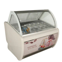 Restaurant Display Cabinet Chest Freezer Commercial Ice Cream Display Showcase Freezer Fast Food Display Cooler Refrigerator
